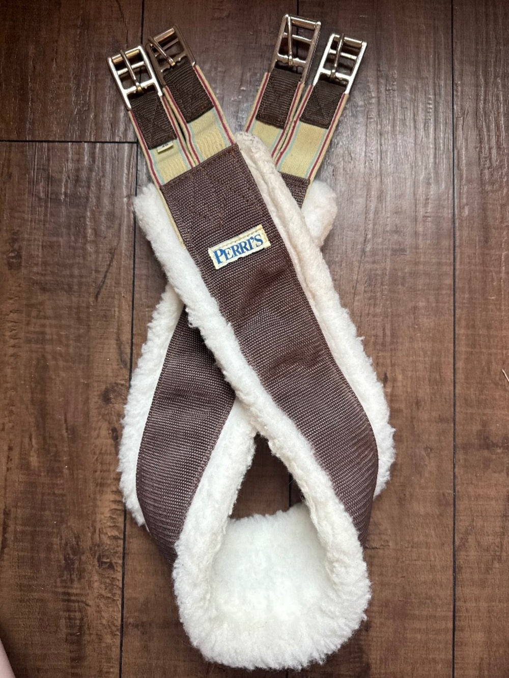 Perri's Brown Nylon Fleece English Girth | 48" | NWOT
